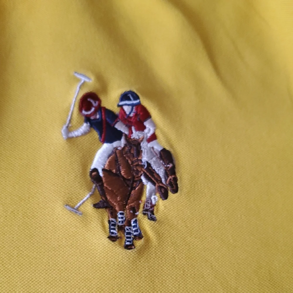 U.S. Polo Assn Big Yellow Polo Large Poney XL Shirt - Picture 8 of 11